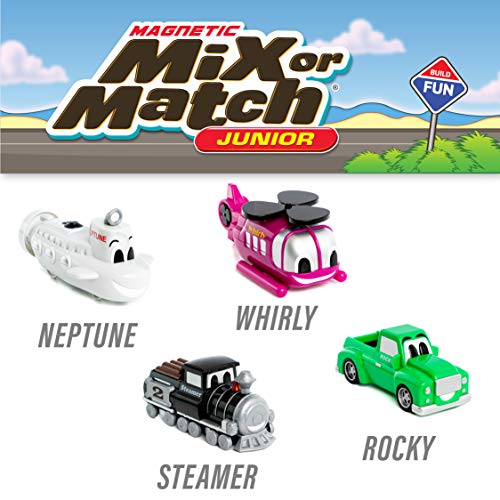 POPULAR PLAYTHINGS Magnetic Vehicles for Toddlers 13 Mix or Match Car Toys Set of 4 Gift for Kids Vehicles Junior 2 - Image 5