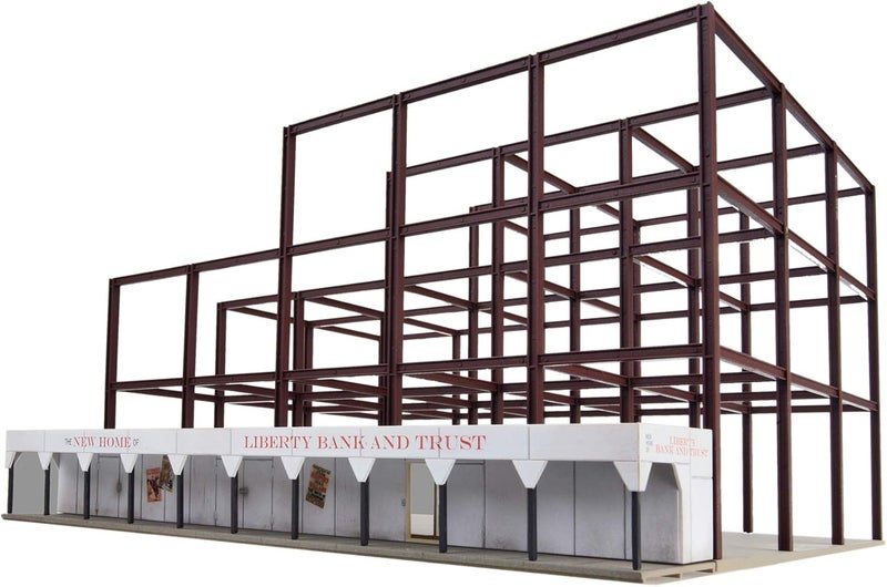 Cornerstone Walthers Skysc Construction Site Kit - Detailed Model for Hobbyists - Image 1