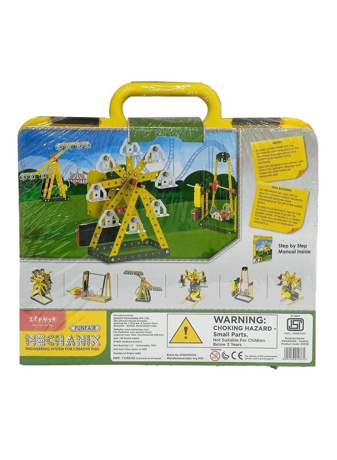 Mechanix Mechanix FunFair Smart Bag, STEM Toy, Building and Construction Set (205pcs 7+ Models) for Boys and Girls Age 8+ Years  - Image 2