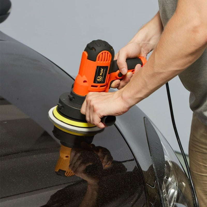 VOLTZ VZ-CP850 Electric car Polisher 850W 125MM Car Polisher machine Veriable Speed Control No Load Speed 0-4500RPM Vertical Polisher for Car, Bike, Furniture and Home Use Polisher - Image 4