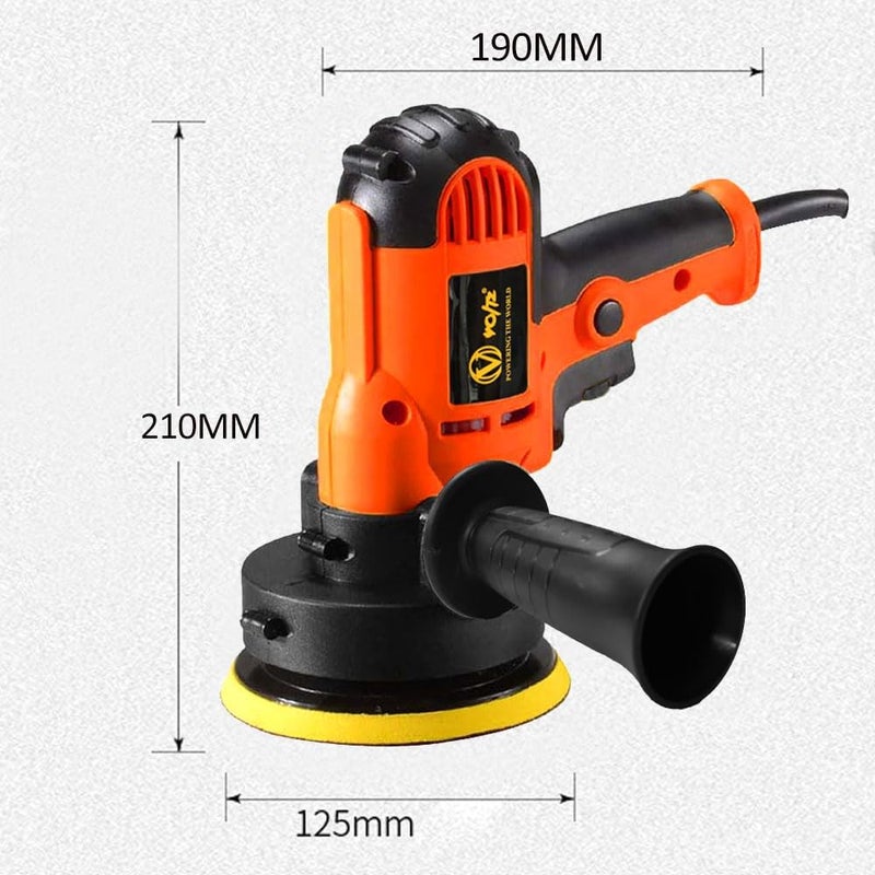 VOLTZ VZ-CP850 Electric car Polisher 850W 125MM Car Polisher machine Veriable Speed Control No Load Speed 0-4500RPM Vertical Polisher for Car, Bike, Furniture and Home Use Polisher - Image 2