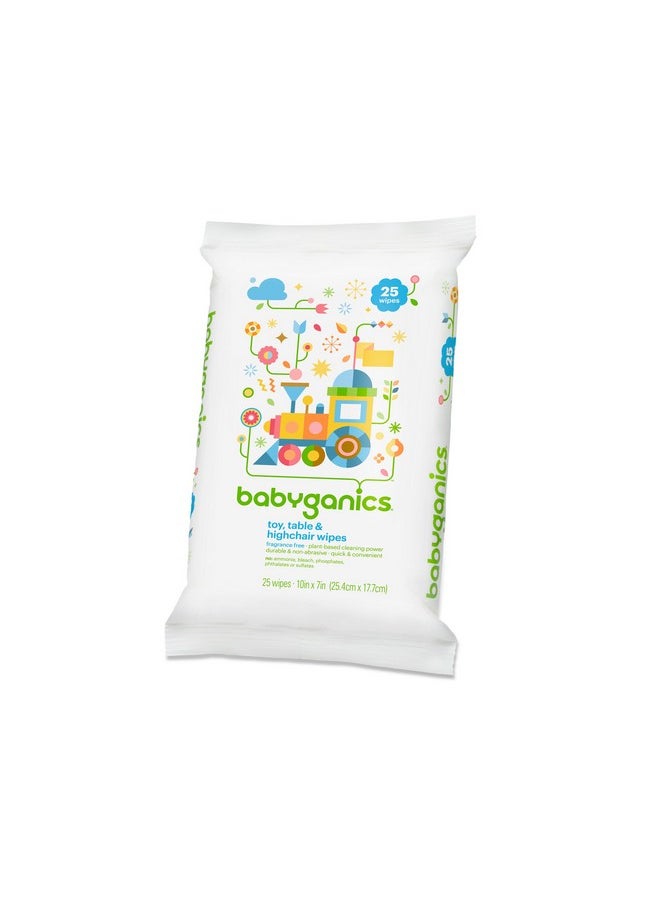 Babyganics Toy And Table Wipes, 25 Ct, Quick & Convenient  - Image 1