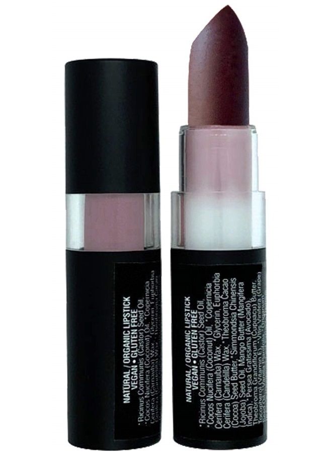 Mom's Secret Natural Lipstick, Organic, Vegan, Gluten Free, Cruelty Free, Made in the USA, 0.15 oz. (Temptress) - Image 1