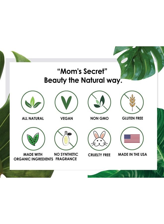 Mom's Secret Natural Lipstick, Organic, Vegan, Gluten Free, Cruelty Free, Made in the USA, 0.15 oz. (Temptress) - Image 2