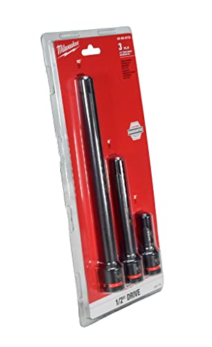 Milwaukee Electric 3PC Shockwave IMP Duty 12DR Extension Set - Image 3