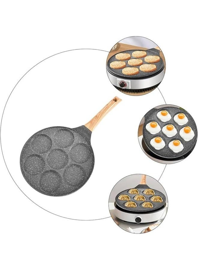 Non-stick pancake pan with a circular design, ideal for pancakes, crepes, omelets and easy to clean. - Image 3