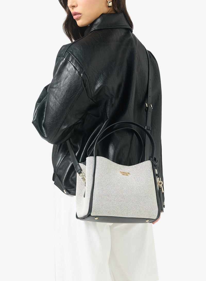 GUESS Nicolette Small Girlfriend Satchel Bag - Image 3