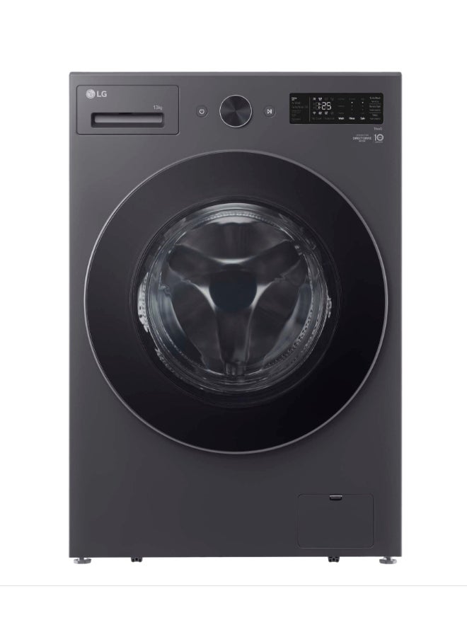 LG Front Load Washing Machine 13kg, ThinQ(Wi-Fi), Steam, AI DD, Essence Graphite WFN1310BST Essense Graphite - Image 1