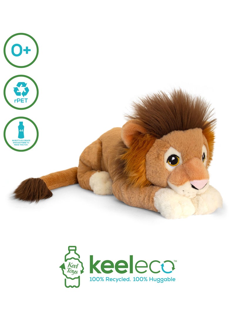 Keel Toys Keeleco Lion 80cm | Soft Toy | Plush Toy | Gift for Kids and Adults - Image 2