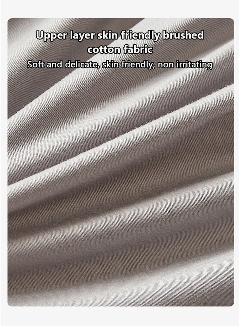 TAPIT 200x220cm Waterproof Mattress Protector, Thick Quilted Mattress Cover, Skin-Friendly Brushed Solid Color Non-Slip Bed Sheet, Suitable for Kids Adults Pets (Grey) - Image 5