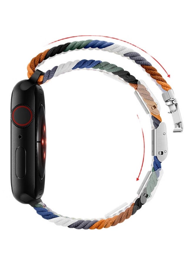 BHO Nylon Braided Loop Watch Band For Apple Watch Series 10/ultra 2/s9/se, With Buckle, Compatible With Iwatch Series 8/7/6/5/4 - Image 3