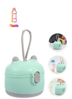 Excefore Baby Formula Dispenser, Portable Milk Powder Dispenser Snack Storage Container, Plastic Milk Powder Box for Travel Bedroom Outdoor (Green)  - Image 1