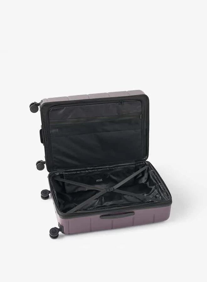 Wave Textured Hardcase Luggage Trolley Bag with Retractable Handle