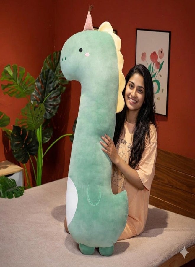 TechMax Solution Kawaii Style Dinosaur Plush Toy Long Hugging Cushion Cute Stuffed Animal Gift for Children - Image 2