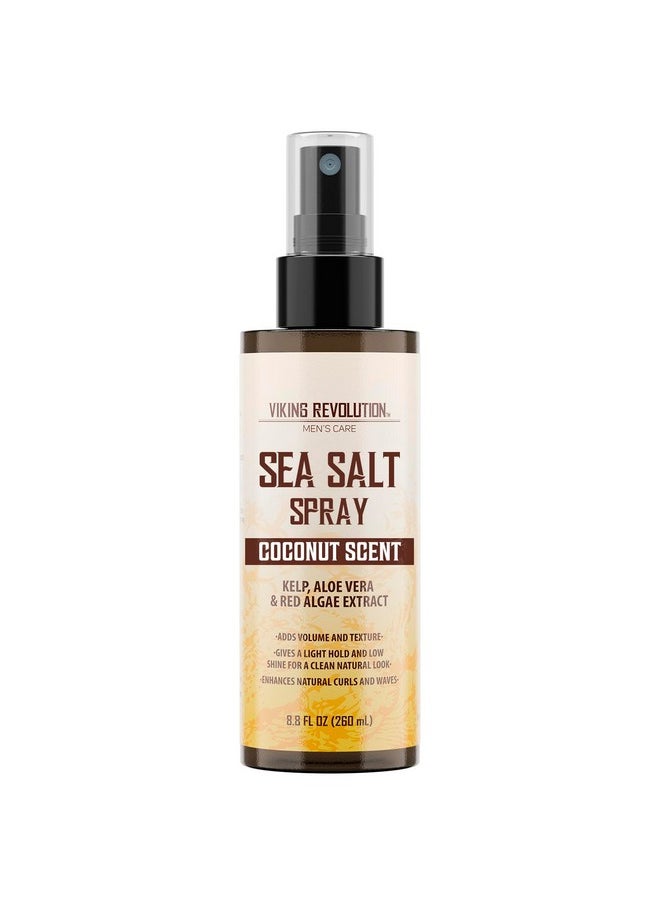 Viking Revolution - Viking Revolution Coconut Sea Salt Spray for Hair Men - Hair Texturizing Spray with Kelp, Aloe Vera & Red Algae Extract - Surf Spray to Add Volume and Texture - Sea Salt Spray for Men Beach Hair Spray - Image 1