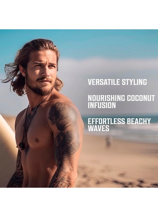 Viking Revolution - Viking Revolution Coconut Sea Salt Spray for Hair Men - Hair Texturizing Spray with Kelp, Aloe Vera & Red Algae Extract - Surf Spray to Add Volume and Texture - Sea Salt Spray for Men Beach Hair Spray - Image 1