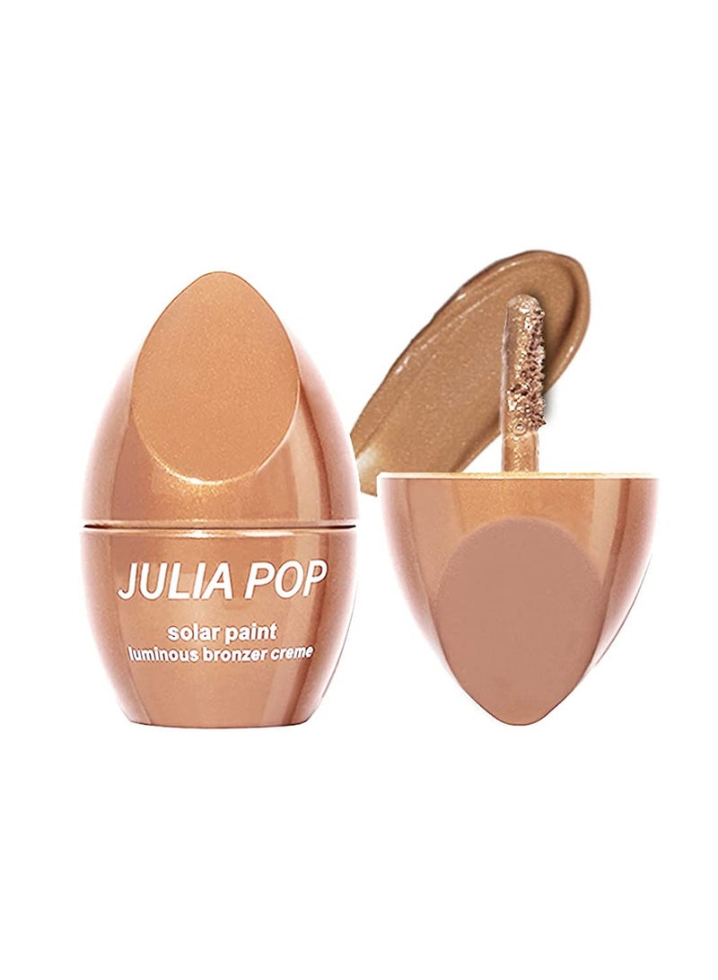 JULIA POP Liquid Face Shimmer Contour Illuminator for Woman 01# Light Gold  - Image 1