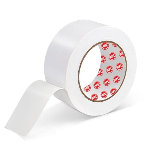 AIPL Duct Tape Heavy Duty - White Book Binding Tape Strong Flexible No Residue All Weather All purpose for Do-It-Yourself Repairs Industrial Professional Use. 2 Inch X 25 Meter - Image 1