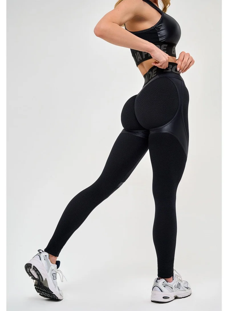 Bona Fide Extra Push Up "Black Skin" Extra Scrunch Gym Leggings for Women for Women | Best Price UAE