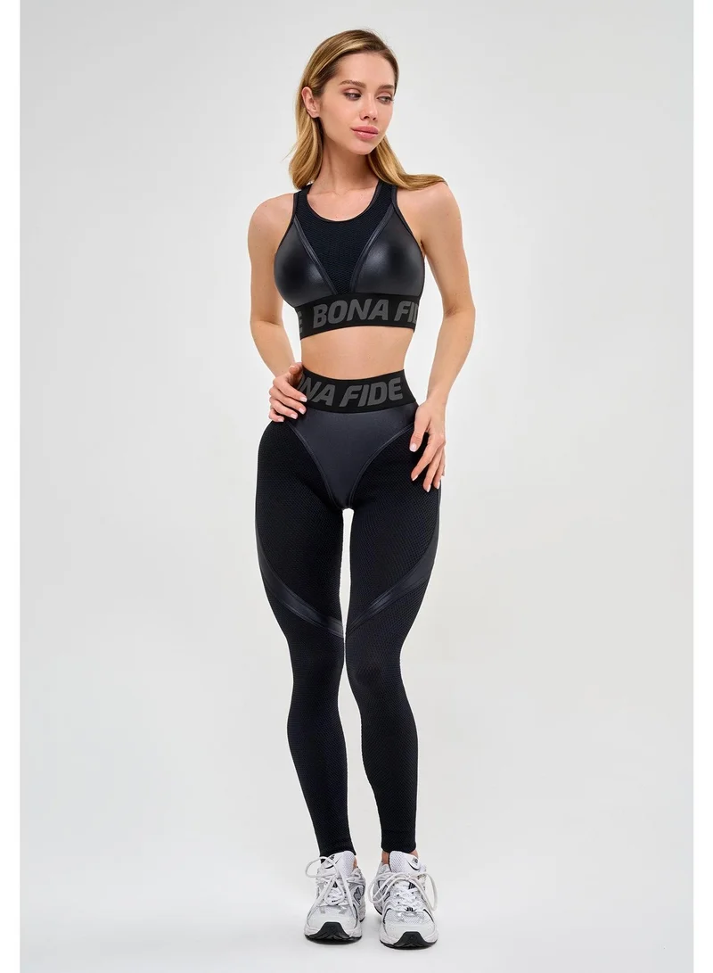 Bona Fide Extra Push Up "Black Skin" Extra Scrunch Gym Leggings for Women for Women | Best Price UAE