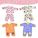 UNICORN ELEMENT 4Pcs Alive Baby Doll Clothes for 1012 Inch4 Set Baby Doll Clothes Accessories Fit for 101112 InchNot Dolls - Image 4
