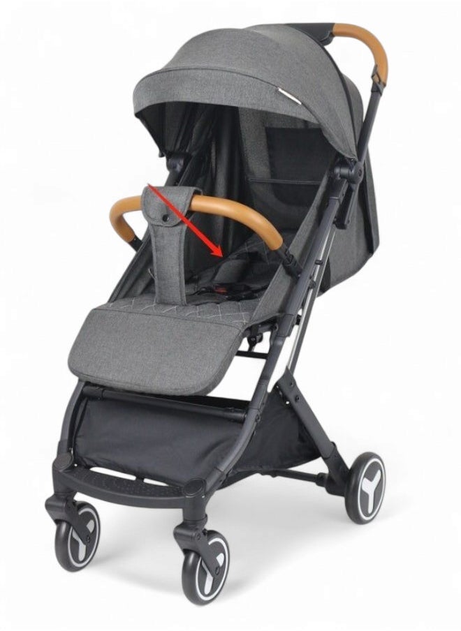 hatstar - Ultra-Light One-Click Fold Baby Stroller – Air Travel Friendly with Two-Way Canopy, Mosquito Net, and 5-Point Safety Harness - Image 1