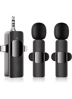 Generic Wireless Lavalier Microphone, Mobile Video Recording 2.4G Noise Reduction Mini Microphone for Live Video, Recording Vlog, Interview, Online Classroom  - Image 1