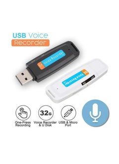 Generic Fashionable Creative Gift Usb Flash Drive Sk-001 Sk-868 Usb Voice Card Function Flash Drive Digital Computer Accessories-Color:White-Capacity:8GB  - Image 1