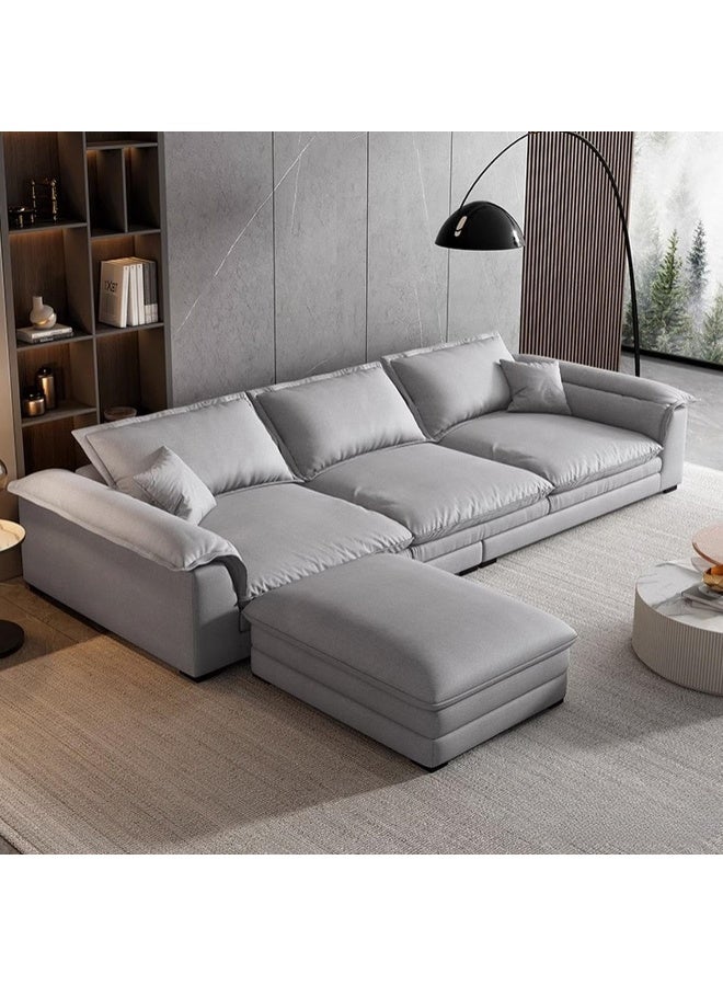Comfynest Comfynest 30'' Grey Tech Cloth Wood Frame Sofa With Stain Resistant Feature  - Image 4