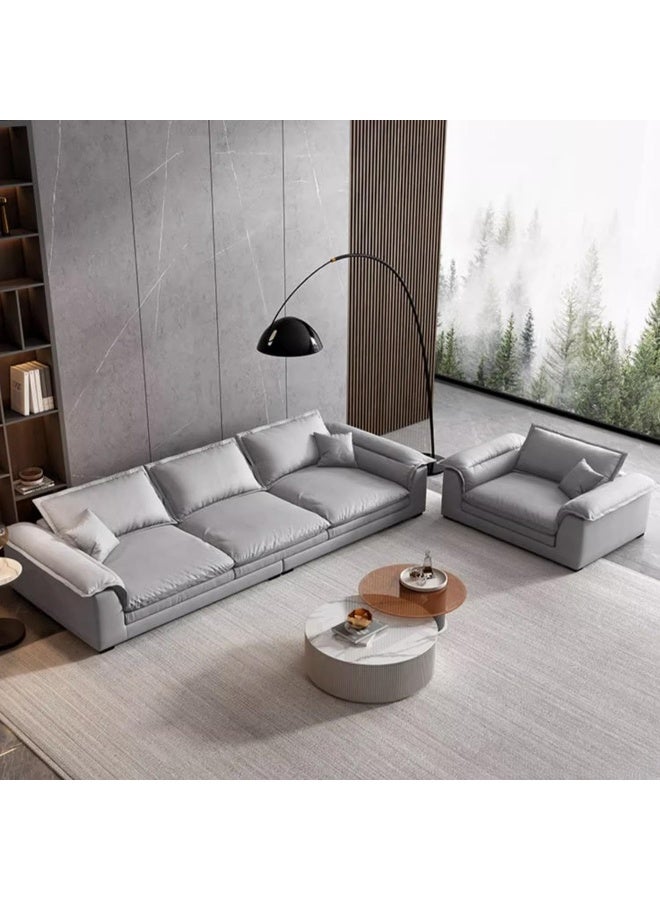 Comfynest Comfynest 30'' Grey Tech Cloth Wood Frame Sofa With Stain Resistant Feature  - Image 2