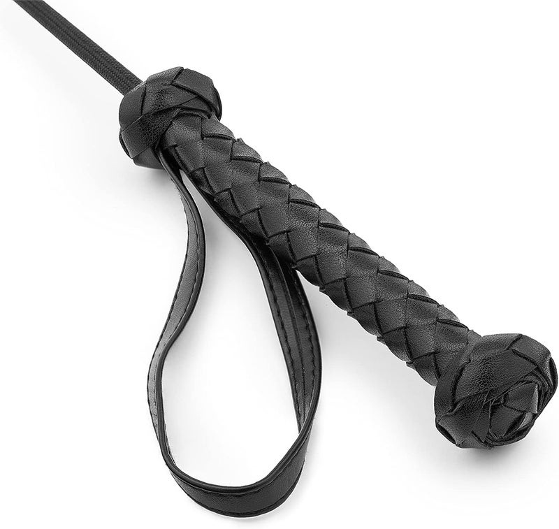 Riding Crop Real English 17 in, Premium Quality Horse Crop, English Equipment for Equestrian Sport, Black - Image 4