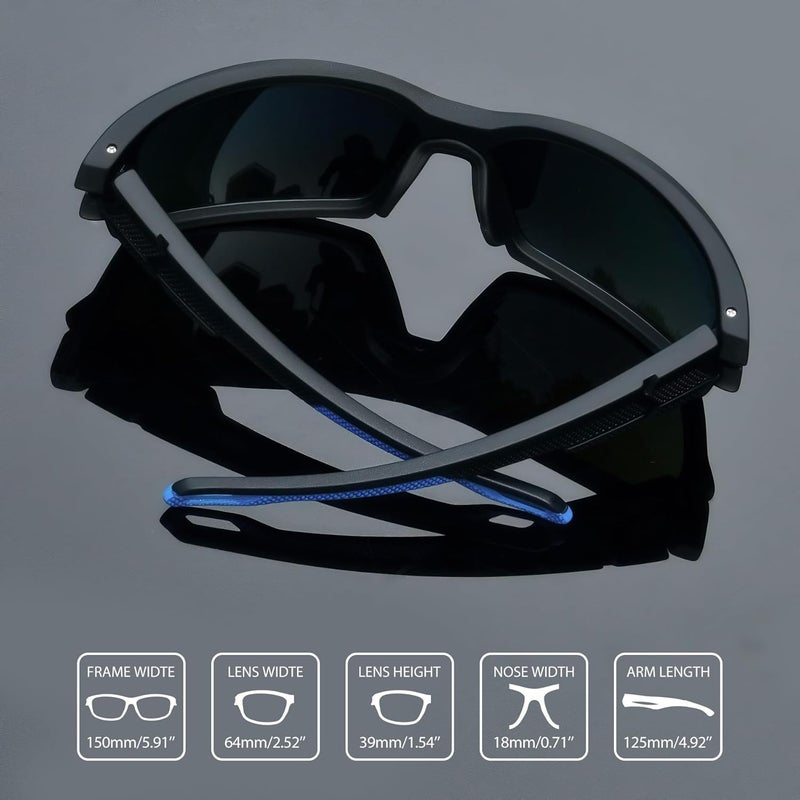 Joopin Sunglasses Men Women Sports Polarized UV400 Protection | Lightweight TR90 Frame,Rectangle TAC Lens,Cycling Biking Running Driving Fishing Surfing Hiking Baseball - Image 4