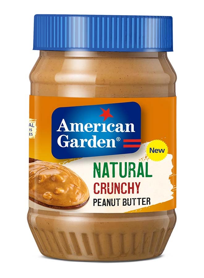 American Garden زبدة الفول السوداني الطبيعية المقرمشة - Image 1