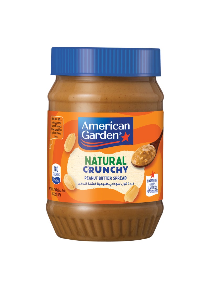 American Garden Peanut Butter Natural Crunchy - Image 1