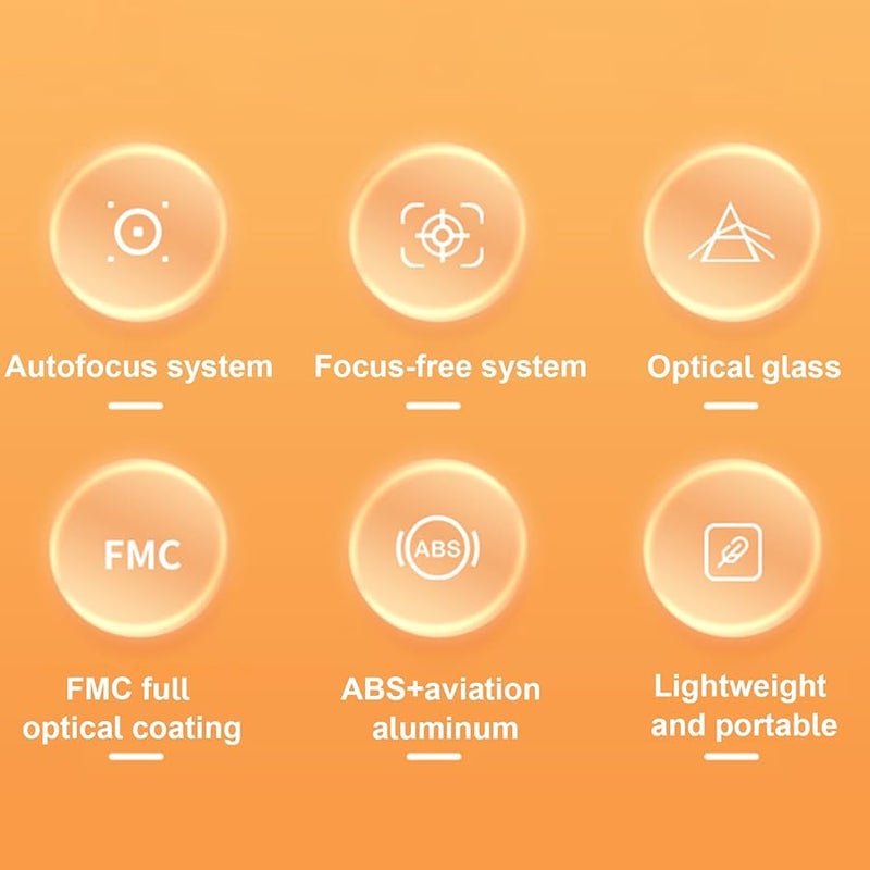 6x18 Automatic Fixed Focus HD Compact Binoculars for Bird Watching Stargazing Travel - Image 5