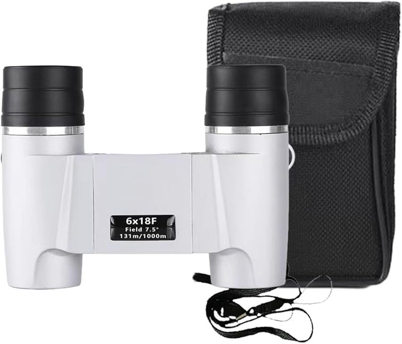 6x18 Automatic Fixed Focus HD Compact Binoculars for Bird Watching Stargazing Travel - Image 1
