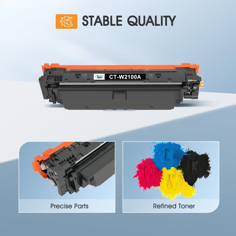 Cool Toner 210A Toner Cartridges 4 Pack 210 4301fdw 4201dn Compatible for HP210A 210X for HP Color LaserJet Pro MFP 4301fdn 4201dn 4201dw W2100X W2100A Series Printer Ink â€ŽBlack Cyan Yellow Magenta(with Chip) - Image 4