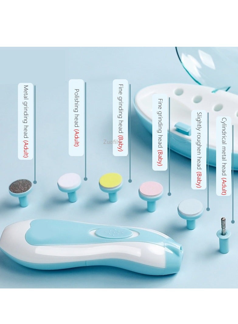 Maxtop Electric Baby Nail Trimmer, Baby Nail File Kit, Additional Replacement Heads, Newborn Toddler Toes and Fingernails, Trim and Polish Pink - Image 5