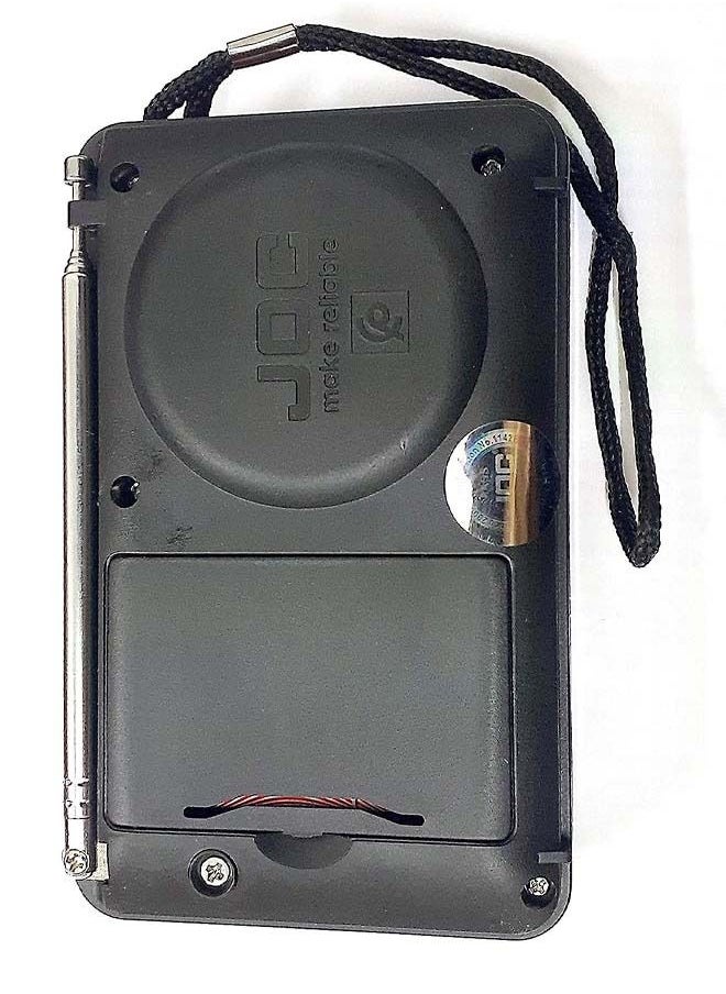 Joc - Portable Fm Radio, Stereo Sound, Strong Pure Signal, Tuned Into A Flash, A Memory - Black - Image 1