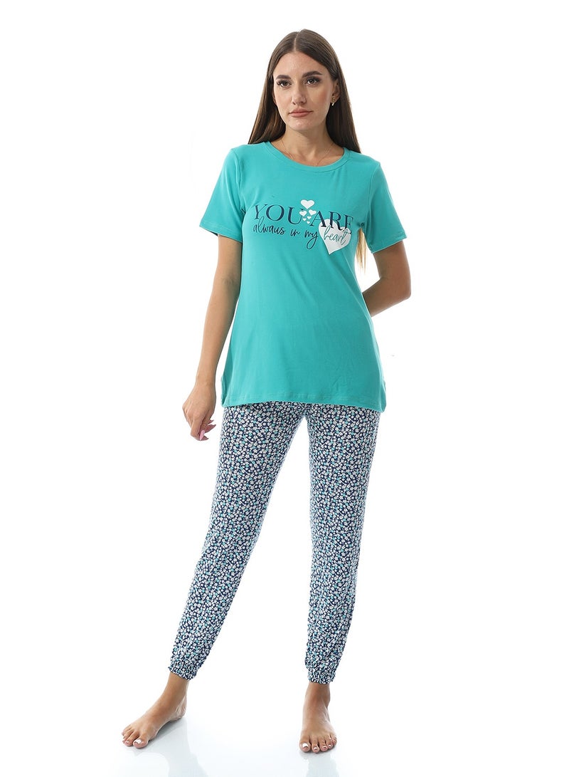 سيزار بيجامة حريمي نصف كم - Image 1