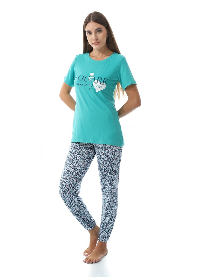 سيزار بيجامة حريمي نصف كم - Image 2