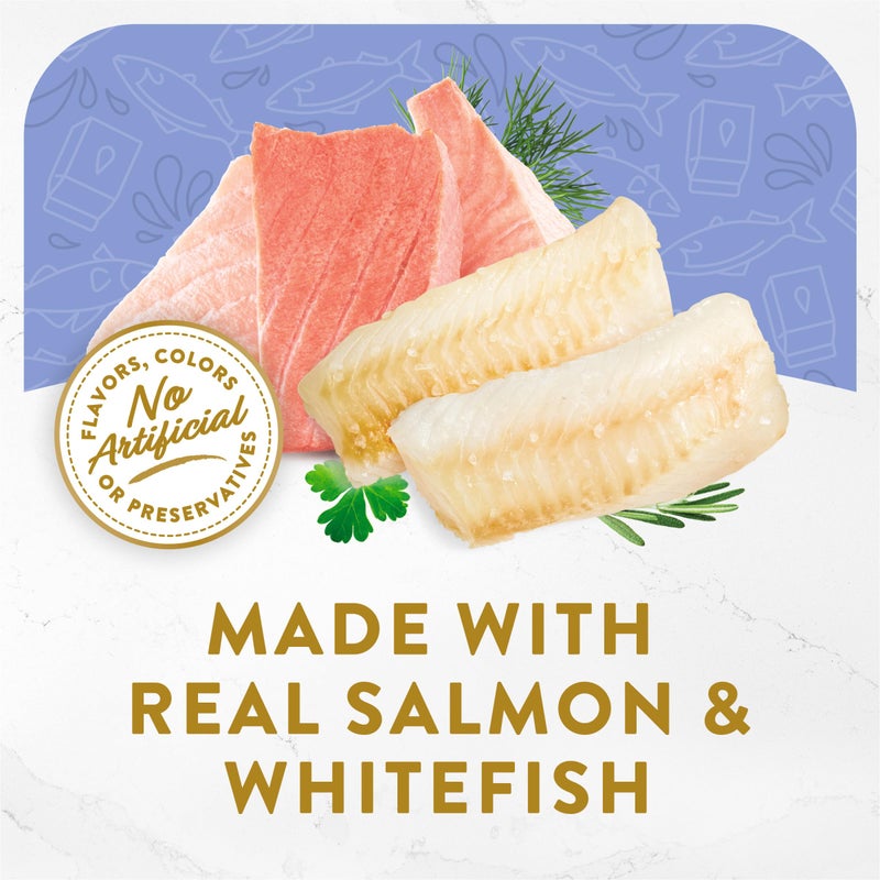 Fancy Feast Purina Fancy Feast Lickable Wet Cat Food Broth Topper, Creamy Wild Salmon and Whitefish - (Pack of 16) 1.4 oz. Pouches - Image 3