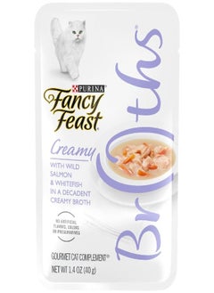 Purina Fancy Feast Limited Ingredient Wet Cat Food Complement, Broths Creamy With Wild Salmon & Whitefish - (16) 1.4 oz. Pouches - pzsku/ZF73DE9F7CA7419FC19F4Z/45/_/1685968882/88727806-ee64-4ff2-afed-11df1db2f851