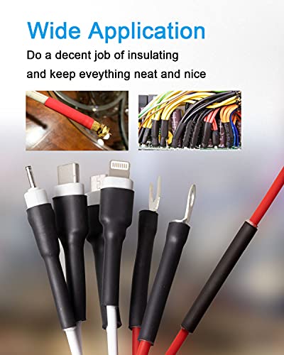 MILAPEAK 300 PCS Heat Shrink Tubing Kit - 3:1 Ratio Adhesive Lined, Marine Grade Shrink Wrap - Automotive Industrial Heat-Shrink Tubing - Black, Red - Image 5