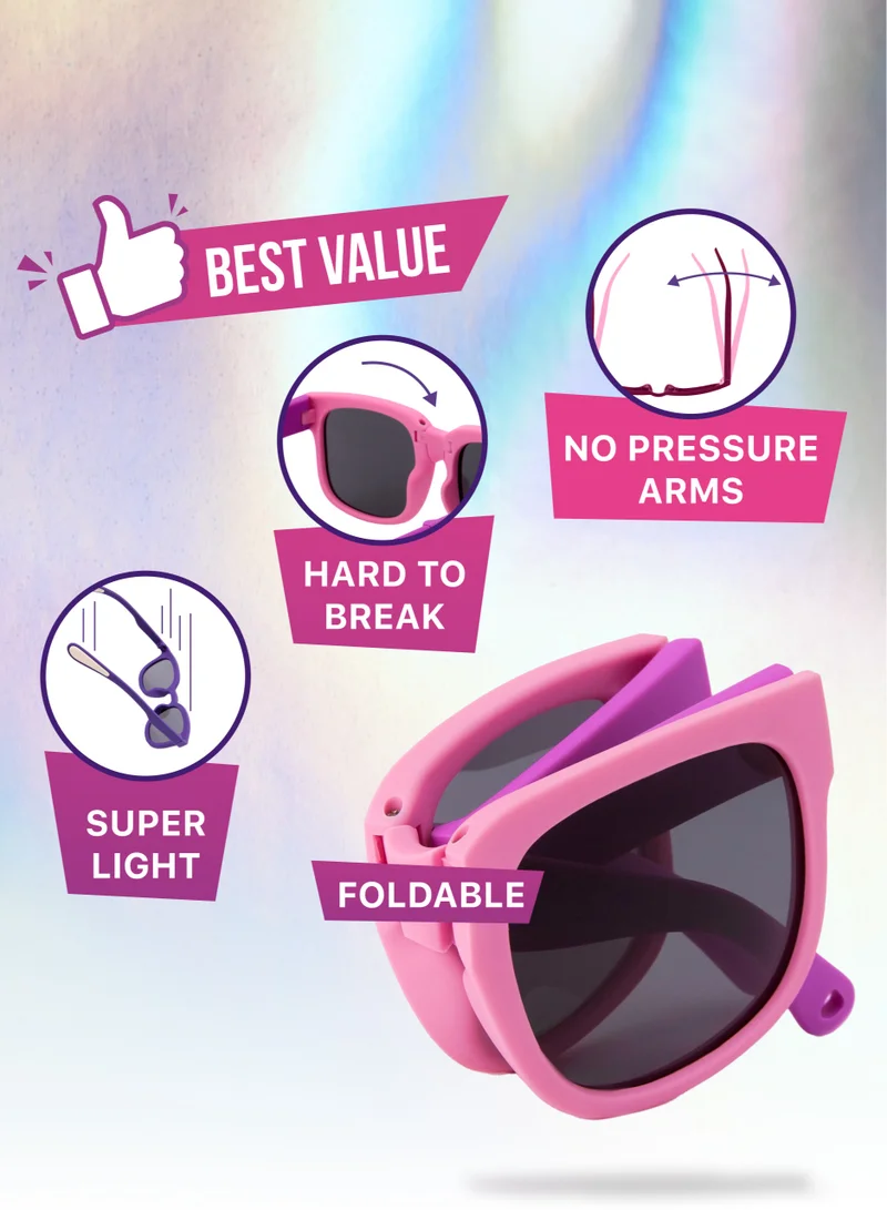 flâneur Flaneur Kids Polarized Sunglasses - Kids Fashion Sunglasses for Girls & Boys, UVA and UVB Protection, Trendy Kids Eyewear, Scratch Resistant, Perfect for Beach, Travel, Sunglasses for Children 3 - 12