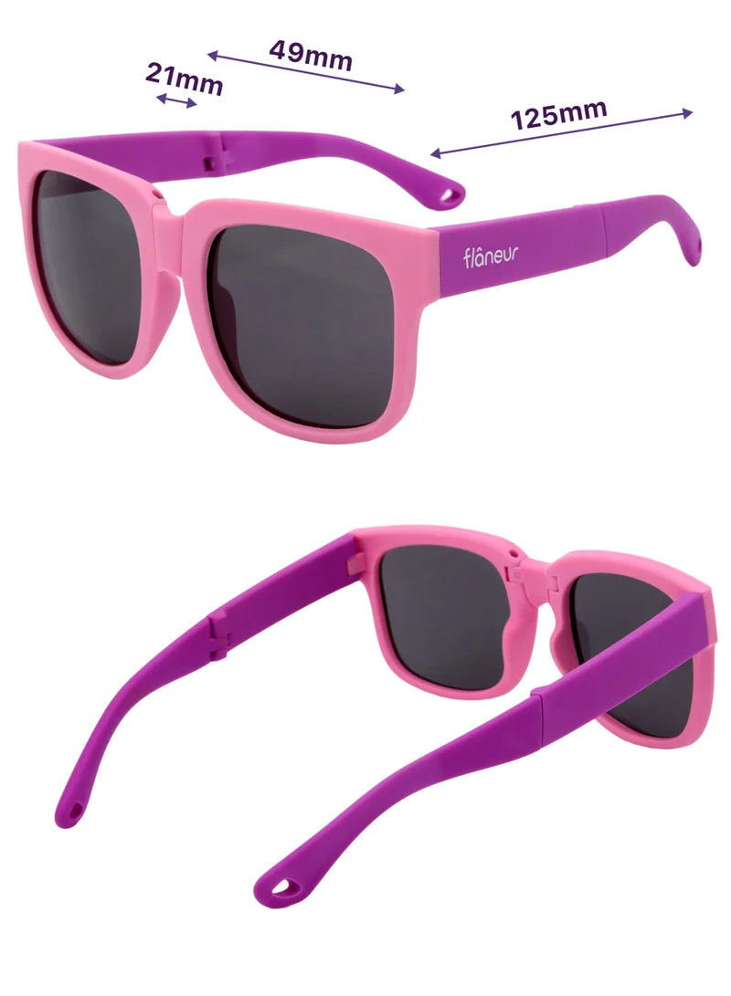 flâneur Flaneur Kids Polarized Sunglasses - Kids Fashion Sunglasses for Girls & Boys, UVA and UVB Protection, Trendy Kids Eyewear, Scratch Resistant, Perfect for Beach, Travel, Sunglasses for Children 3 - 12