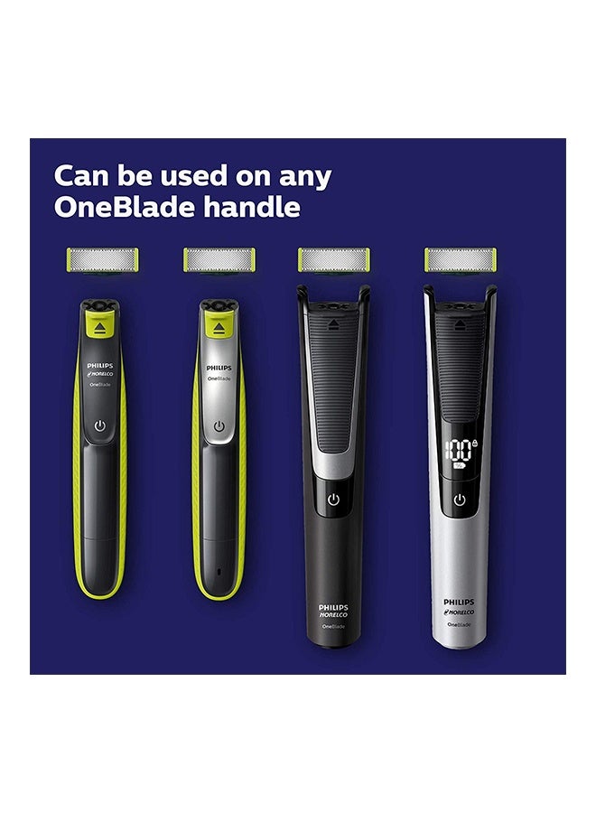 Philips Pack Of 3 Oneblade Replacement Green/Silver 4.331X0.866X3.937 - Image 3