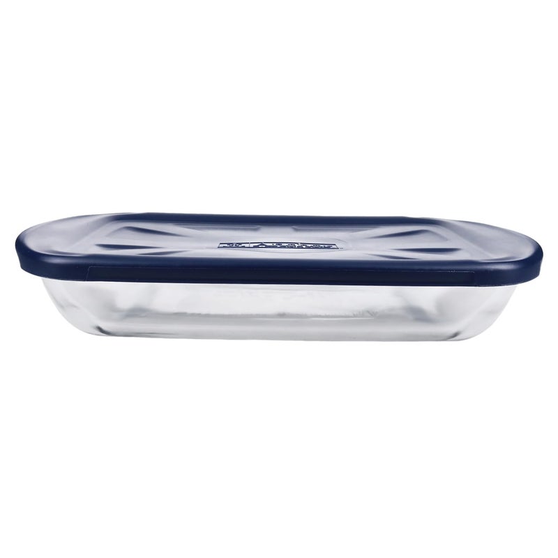 Anchor Hocking Oven Basics 4 Piece Bake-N-Take Bakeware Set, Navy Blue - Image 2