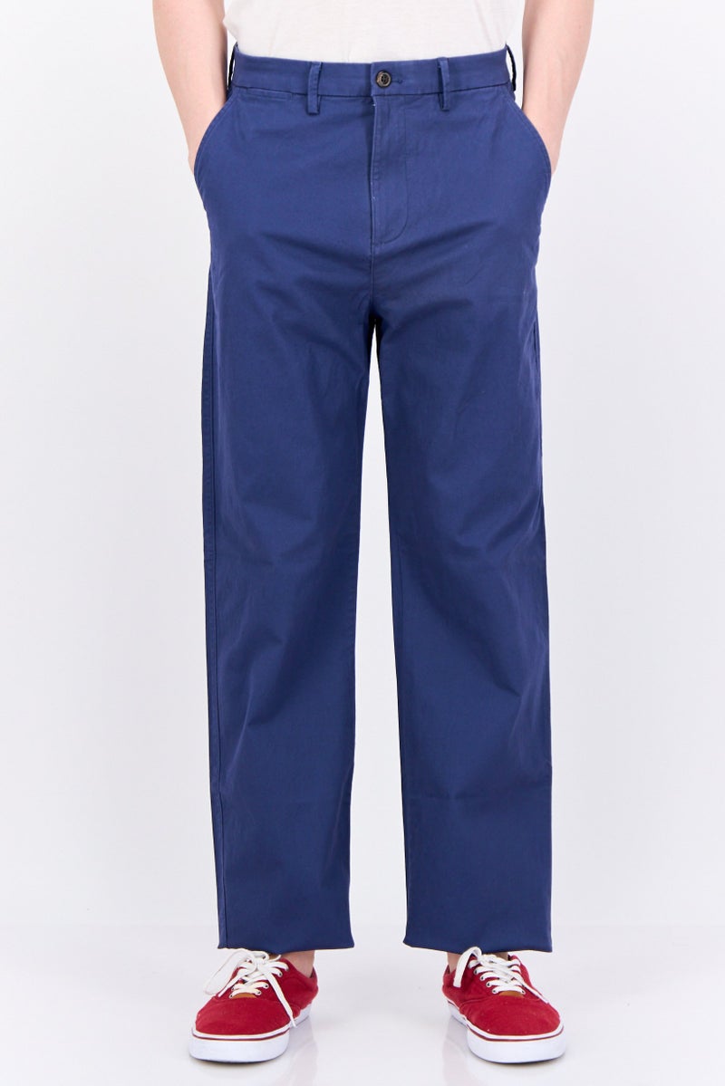 GAP Men Loose Fit Plain Chino Pants, Blue - Image 1