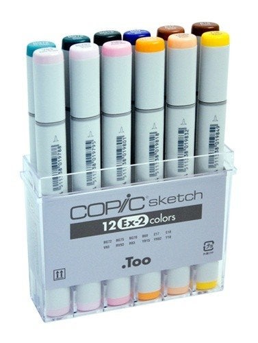 مجموعة أقلام كوبية سكتش عدد 12 - مجموعة Ex2